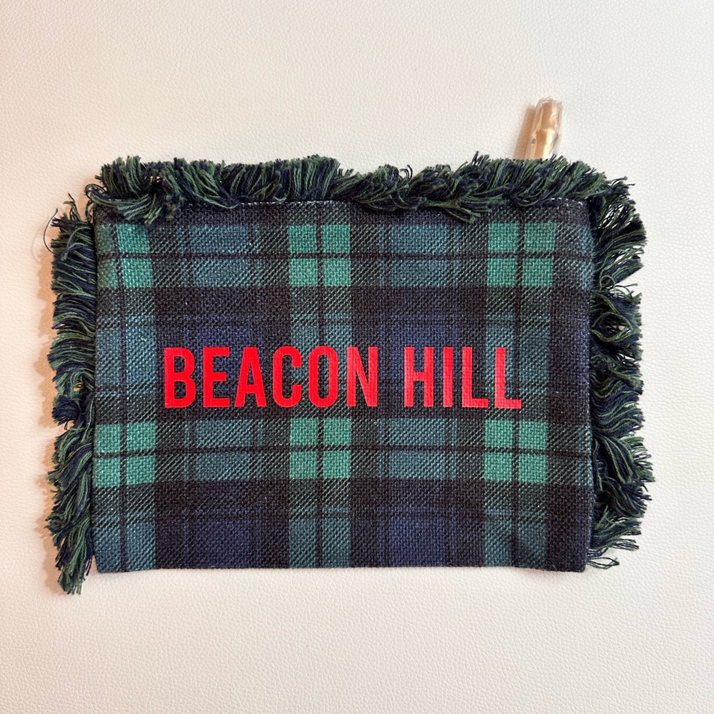 Beacon Hill Fringe Zip Pouch | Designer Fabric Meets Boston Cool